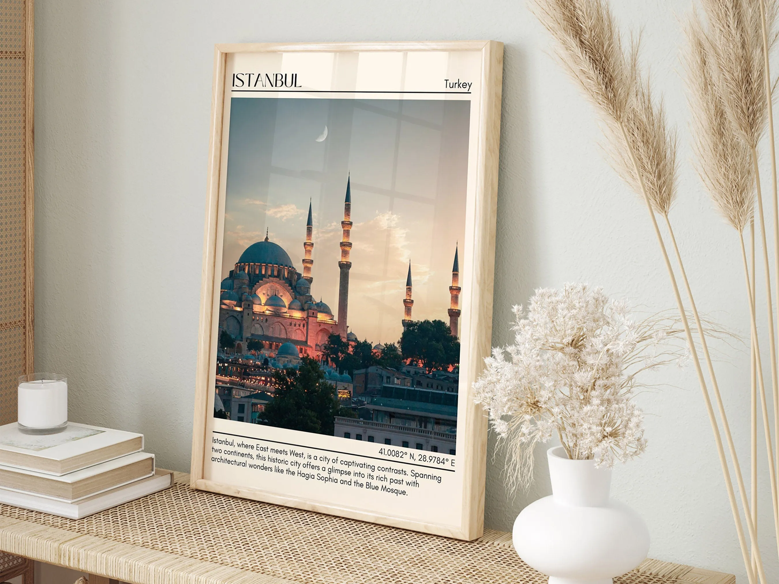 Istanbul Minimal Wall Art, Turkey