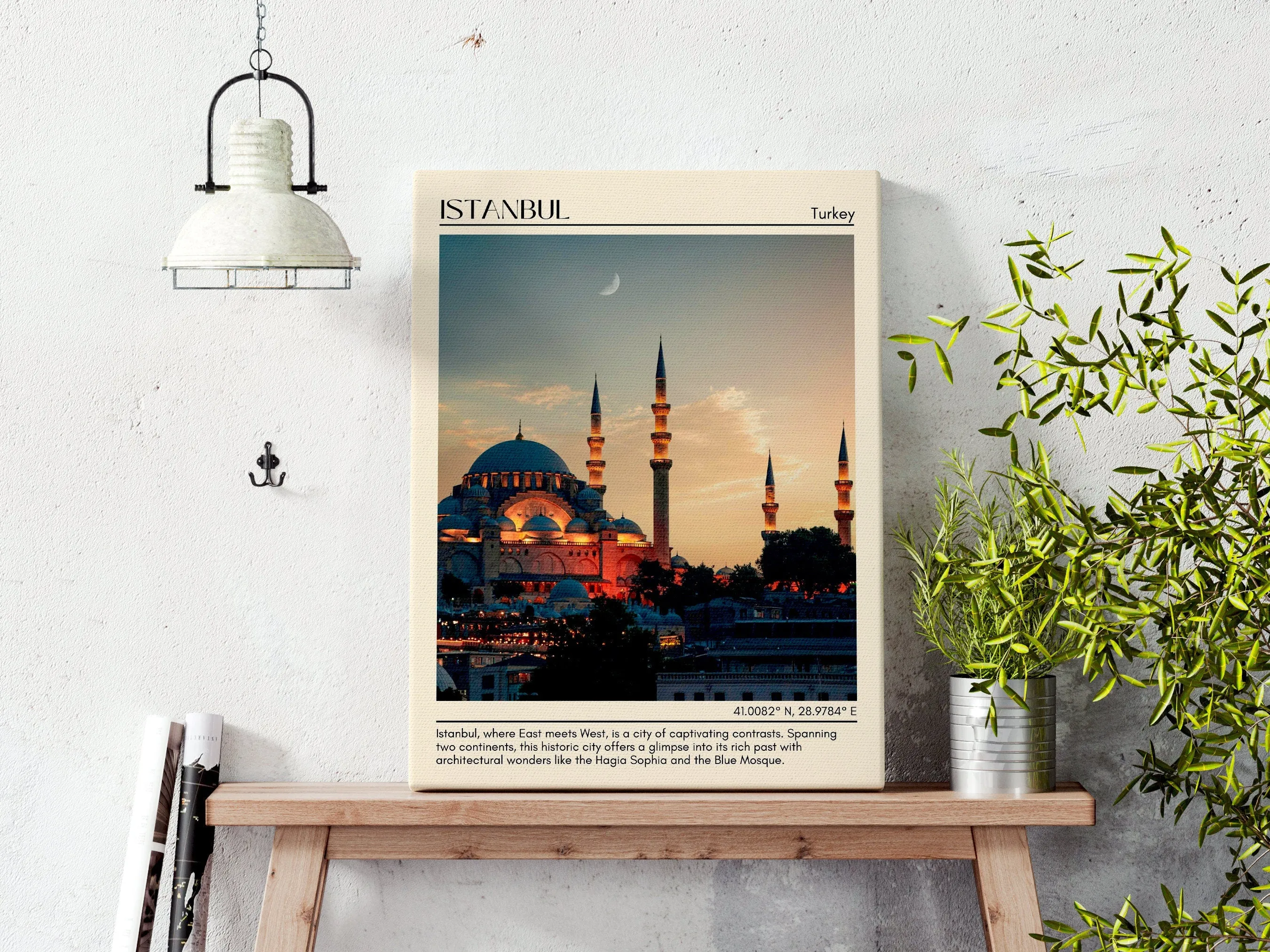 Istanbul Minimal Wall Art, Turkey