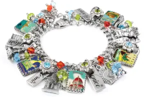 Italian Italy Charm Bracelet