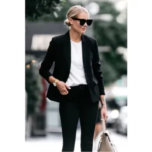 J Crew Puff Sleeve Blazer in Stretchy Cotton size 0