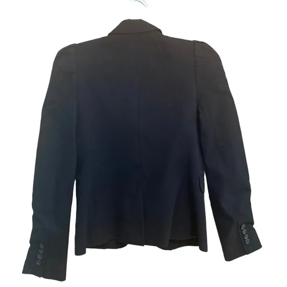 J Crew Puff Sleeve Blazer in Stretchy Cotton size 0