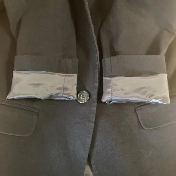 J Crew Puff Sleeve Blazer in Stretchy Cotton size 0