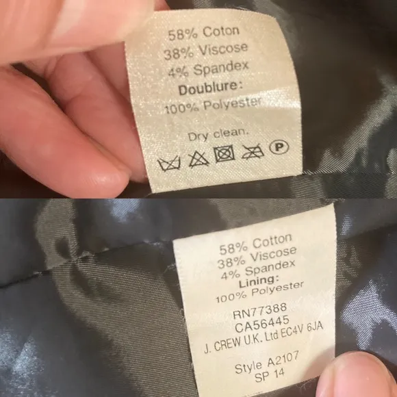 J Crew Puff Sleeve Blazer in Stretchy Cotton size 0