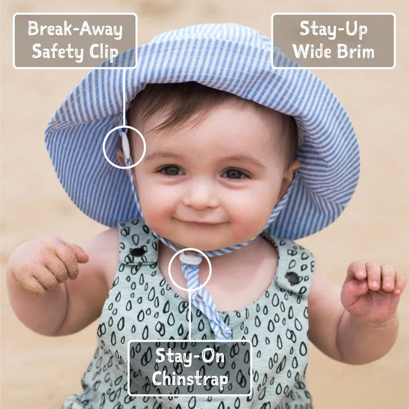 Jan & Jul Gro-with-me Bucket Hat in Rainbow Print : Sizes S to XL