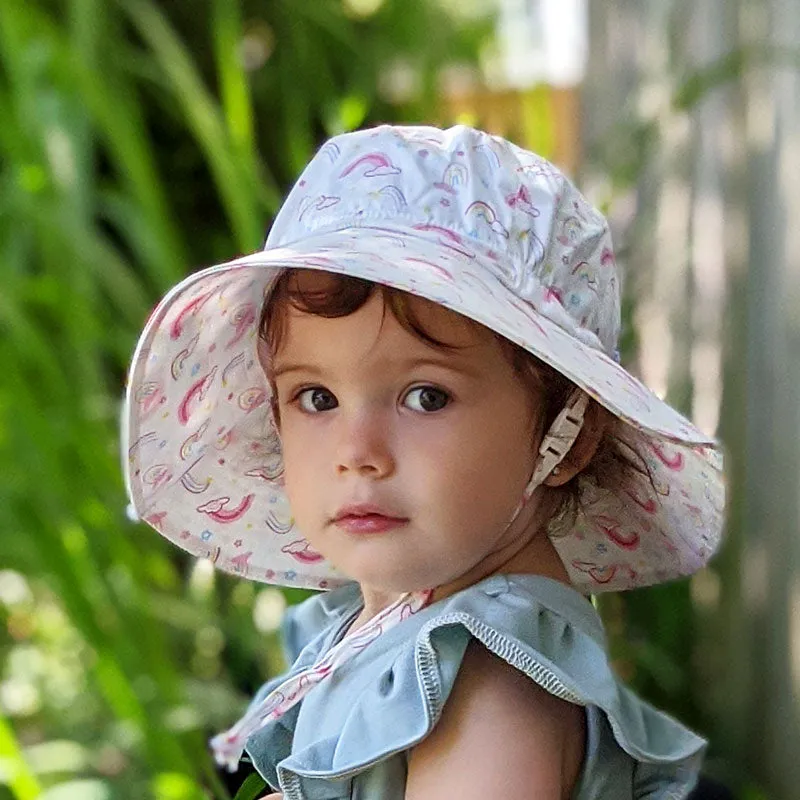 Jan & Jul Gro-with-me Bucket Hat in Rainbow Print : Sizes S to XL
