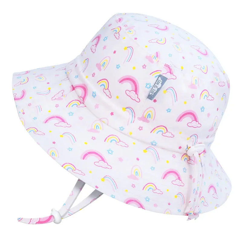 Jan & Jul Gro-with-me Bucket Hat in Rainbow Print : Sizes S to XL