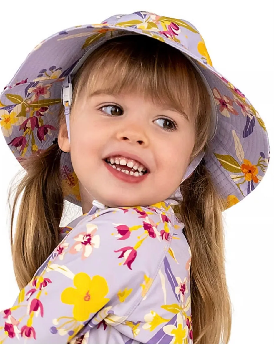 Jan & Jul Gro-with-me Bucket Hat in Tropical Bloom Print : Size S to XL