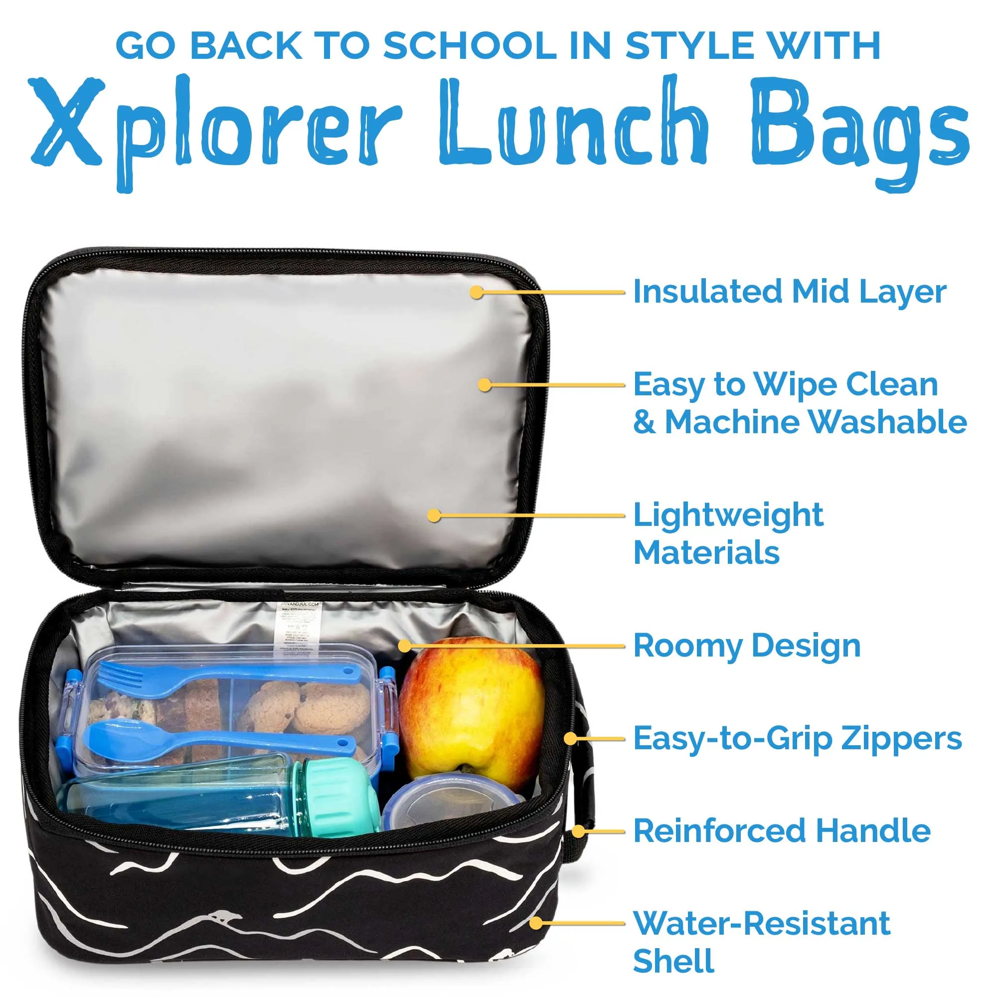 Jan & Jul Kids Lunch Bag - Bear Mountain