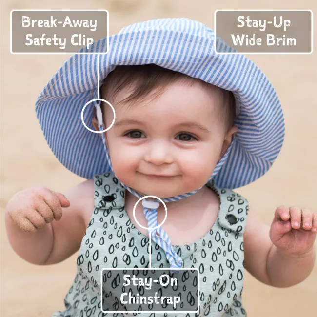 jan   jul by twinklebelle cotton bucket sun hat - navy