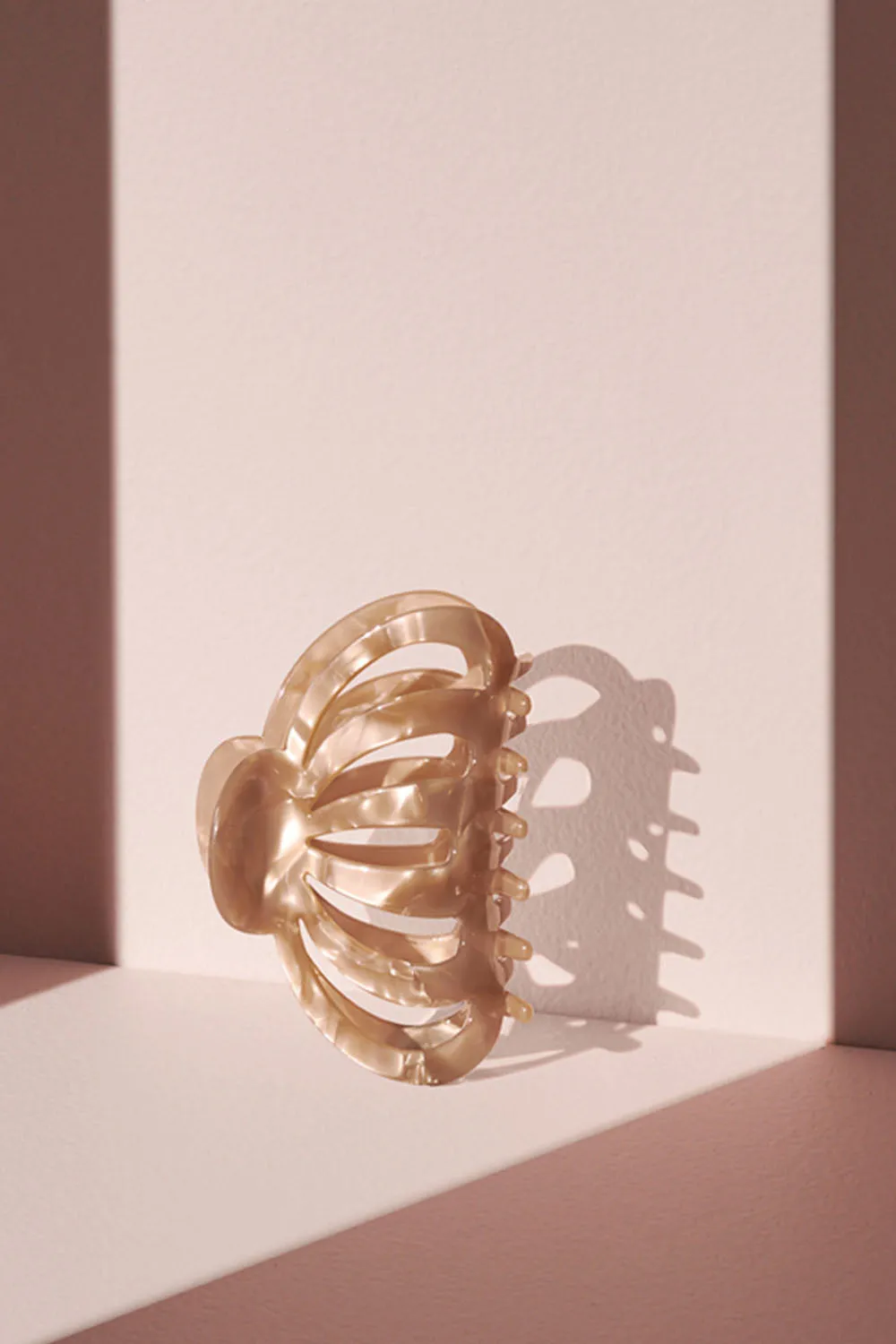Jellyfish Marble Claw Clip - Latte