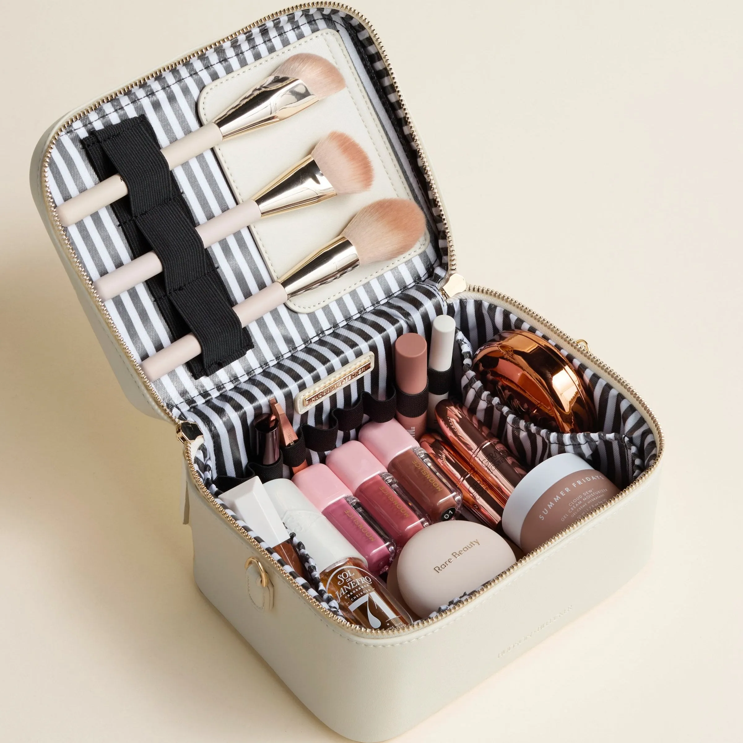 Jetsetter Train Case - White Crocodile