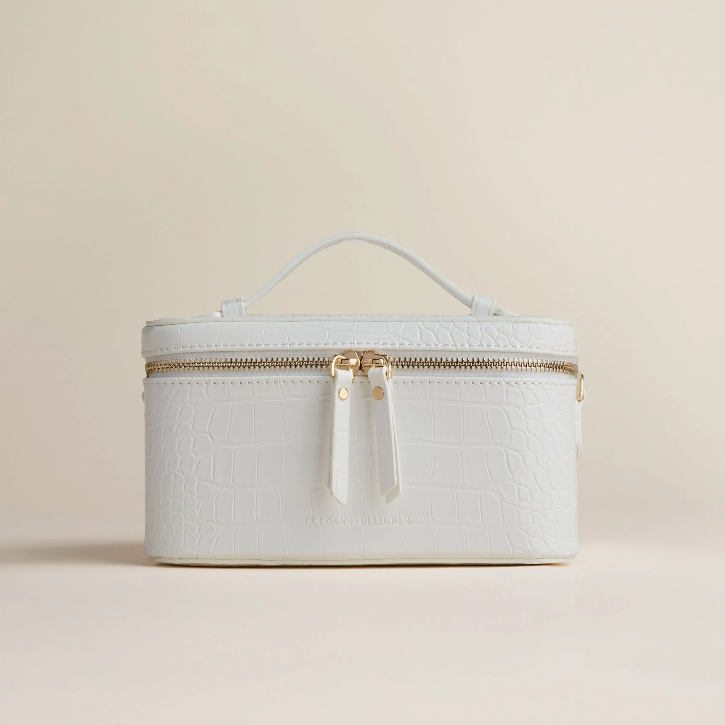 Jetsetter Train Case - White Crocodile