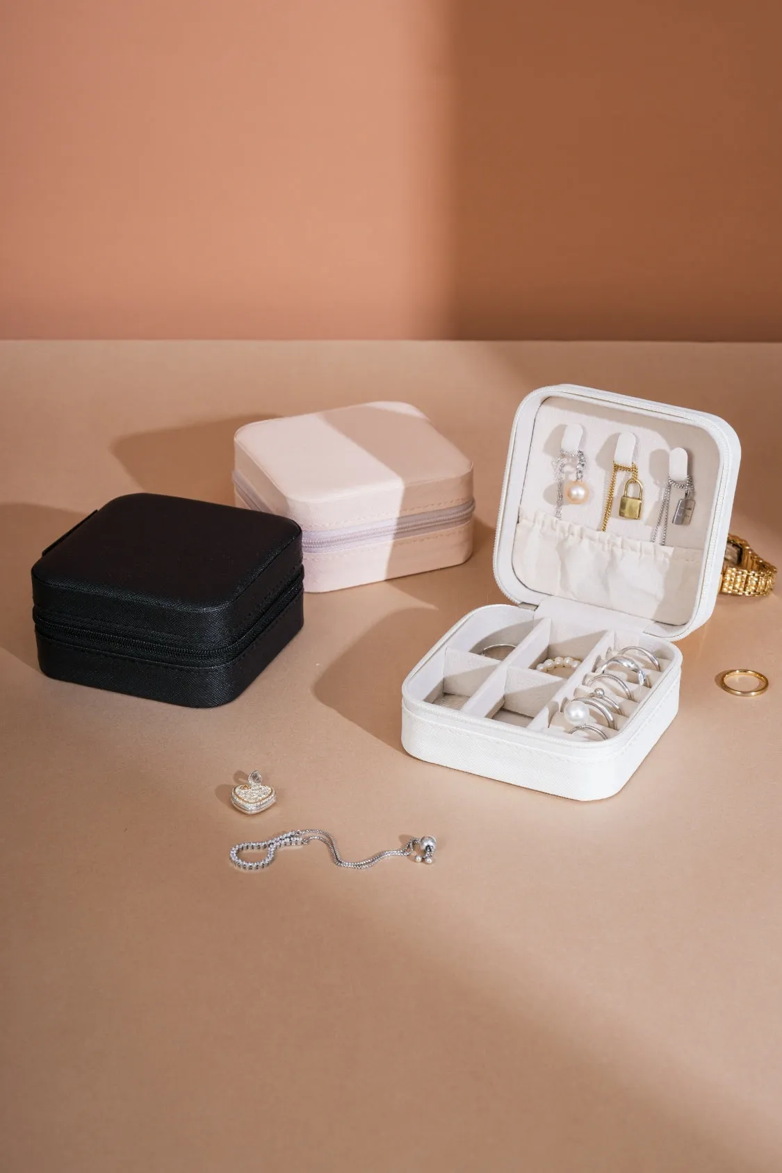 Jewelry Box – PU Leather Travel Organizer Case