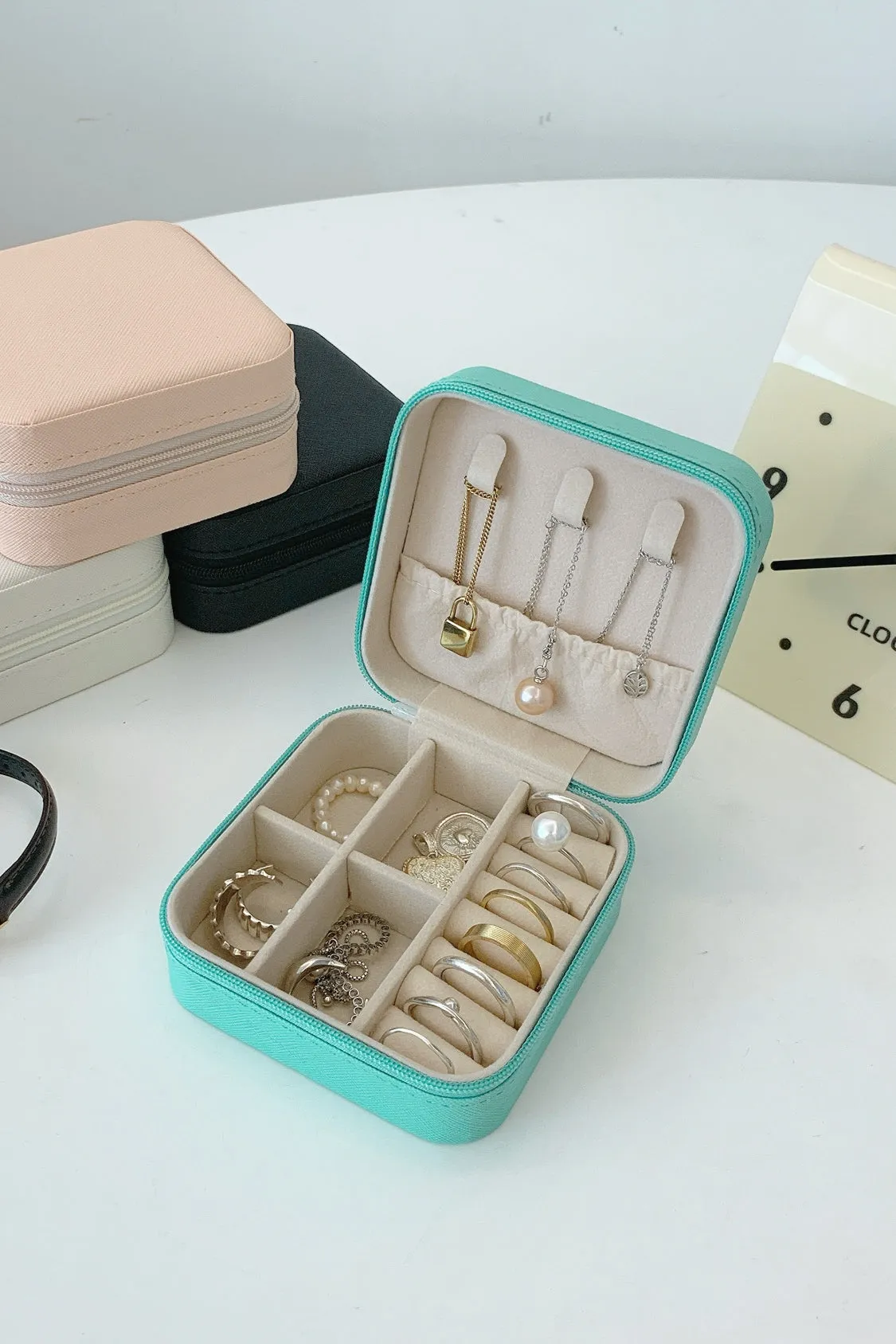 Jewelry Box – PU Leather Travel Organizer Case
