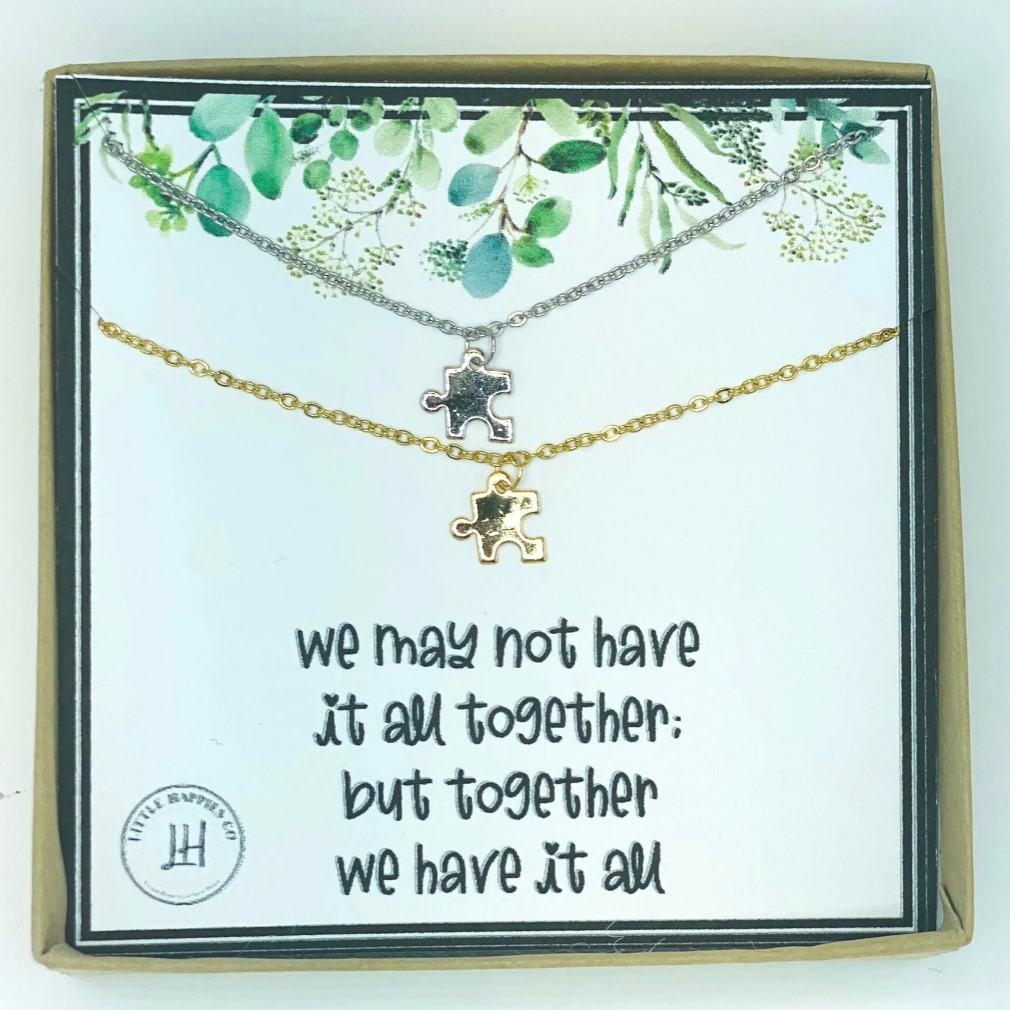 Jigsaw jewelry, Puzzle necklace for 2, Puzzle piece necklace, You are my missing piece, Best friends necklaces, Sorority necklaces, sisters