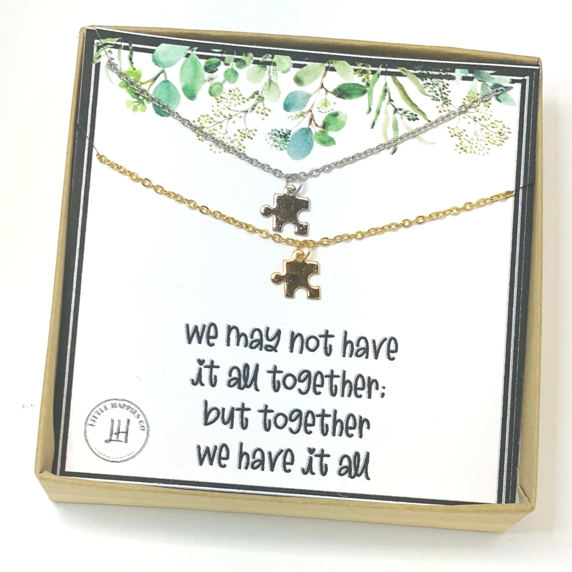 Jigsaw jewelry, Puzzle necklace for 2, Puzzle piece necklace, You are my missing piece, Best friends necklaces, Sorority necklaces, sisters