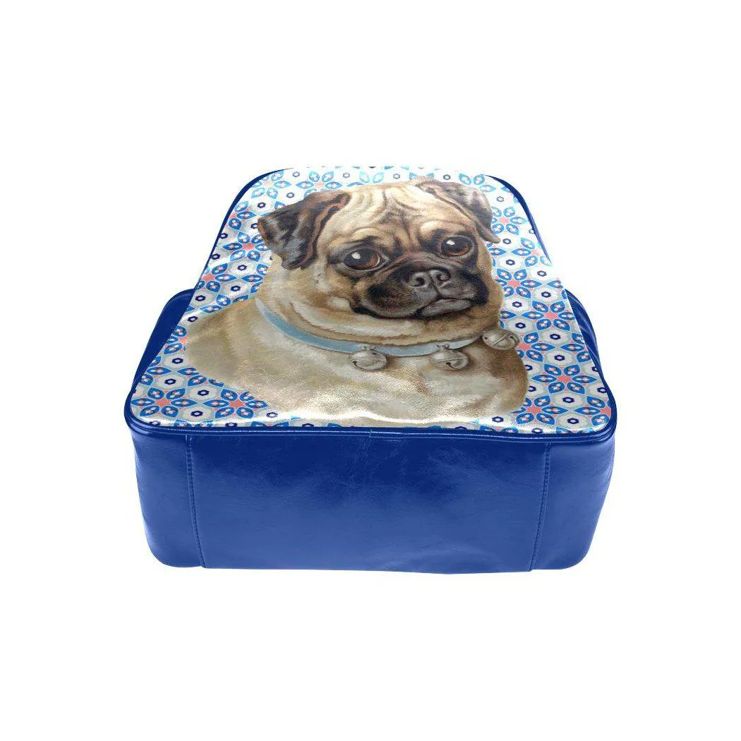 Jingle Pug Vegan Leather Backpack