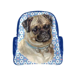 Jingle Pug Vegan Leather Backpack