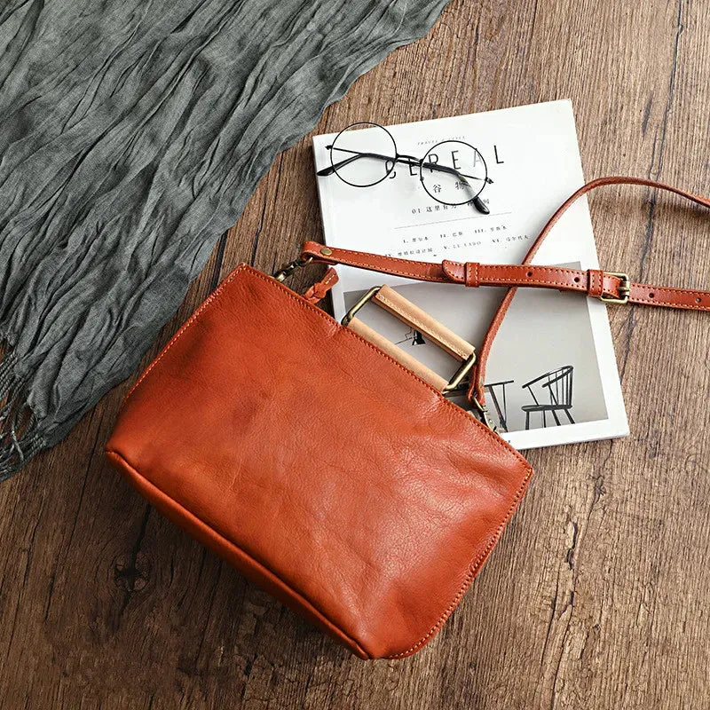 Johnature Handmade Natural Cow Leather Women Bag 2025 New Simple Retro Handbag Large Capacity Solid Color Shoulder Bags