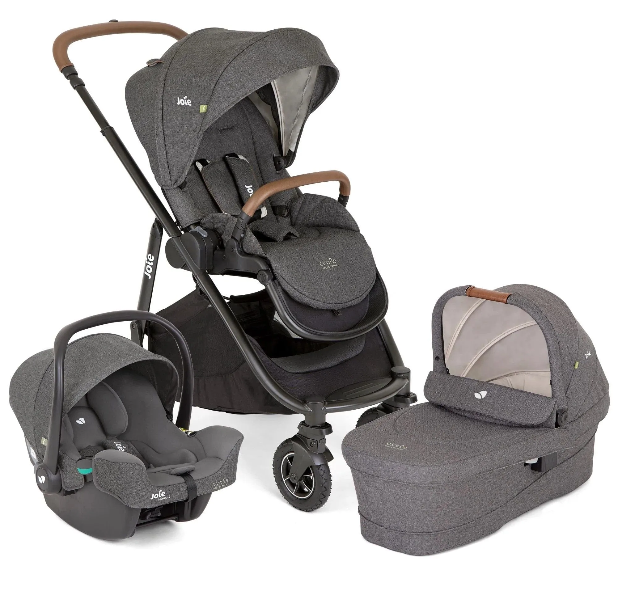 Joie Versatrax Trio Travel System (CYCLE Collection) Shell Grey