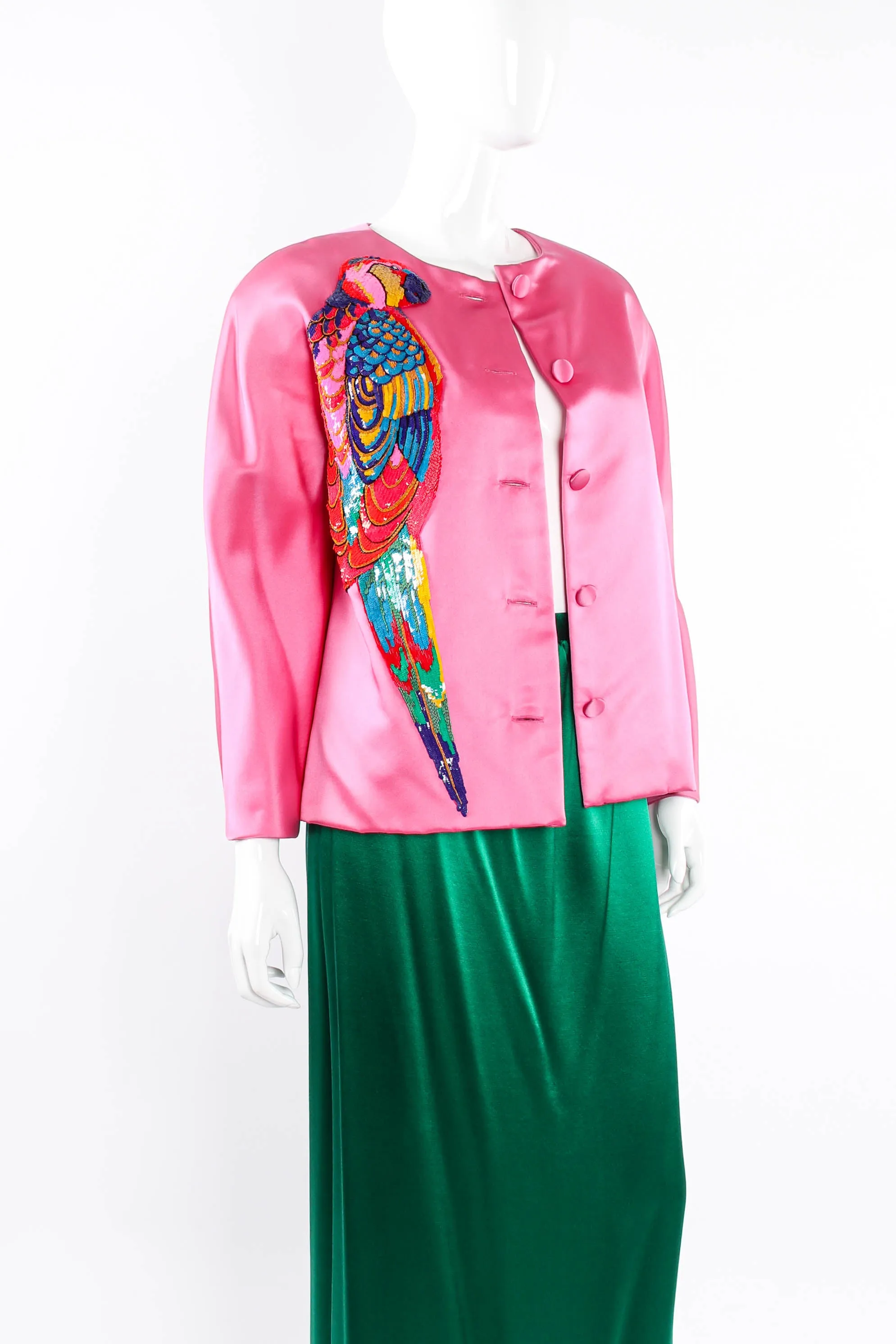 Jubilant Parrot Jacket & Skirt Set
