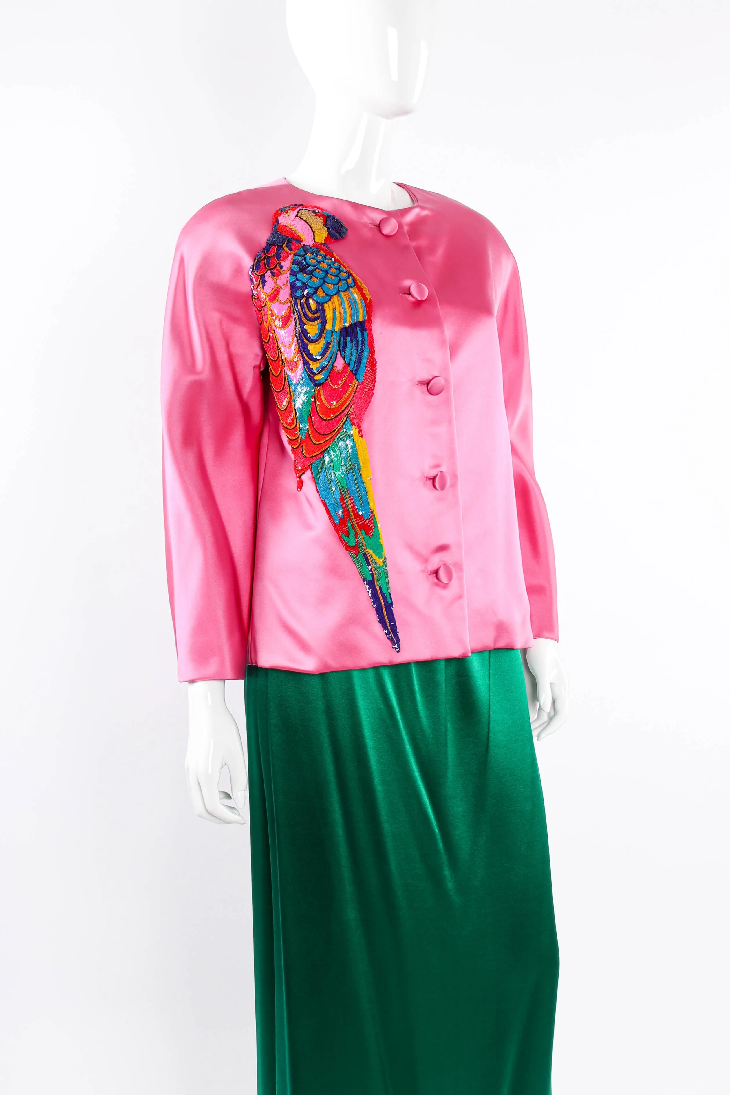 Jubilant Parrot Jacket & Skirt Set