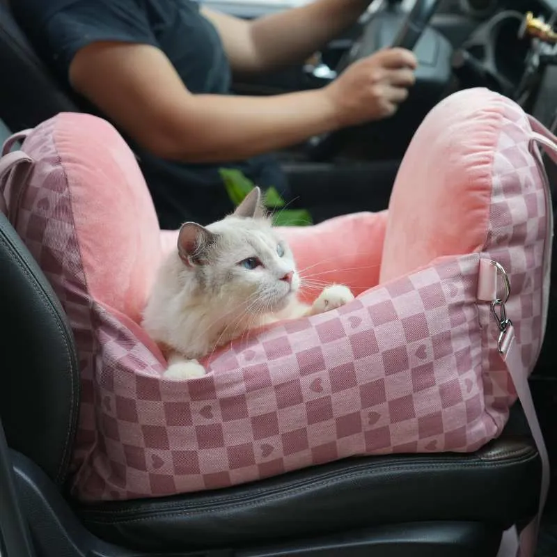 Julibee Tartan Pet Car Seat