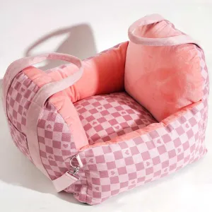 Julibee Tartan Pet Car Seat