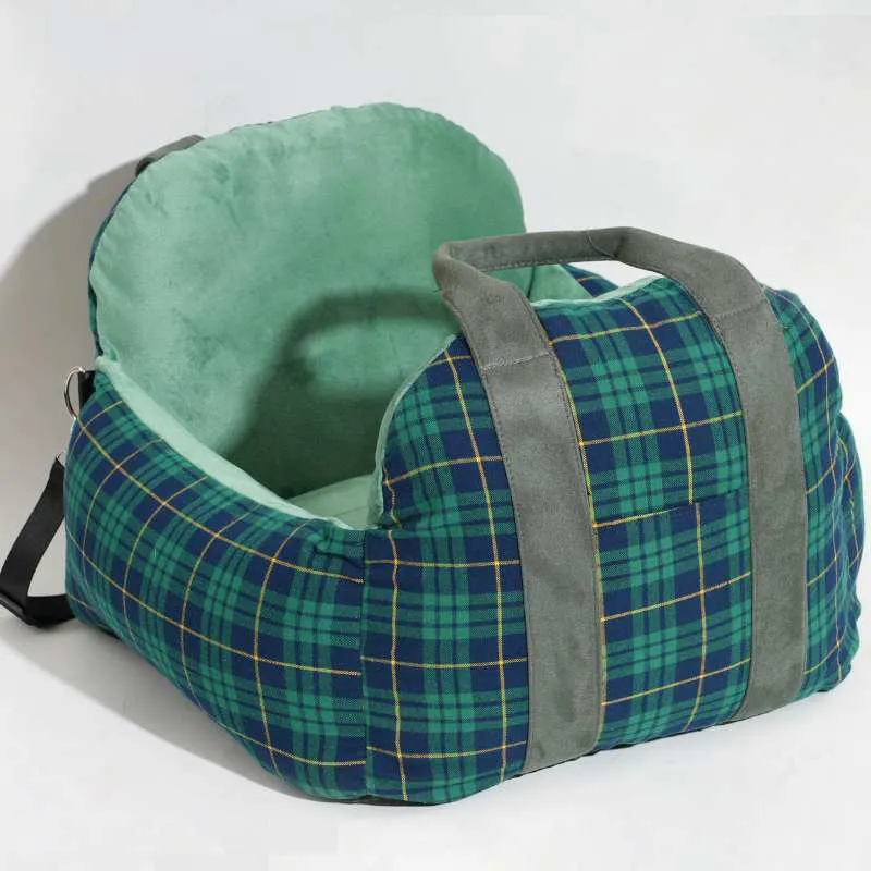 Julibee Tartan Pet Car Seat