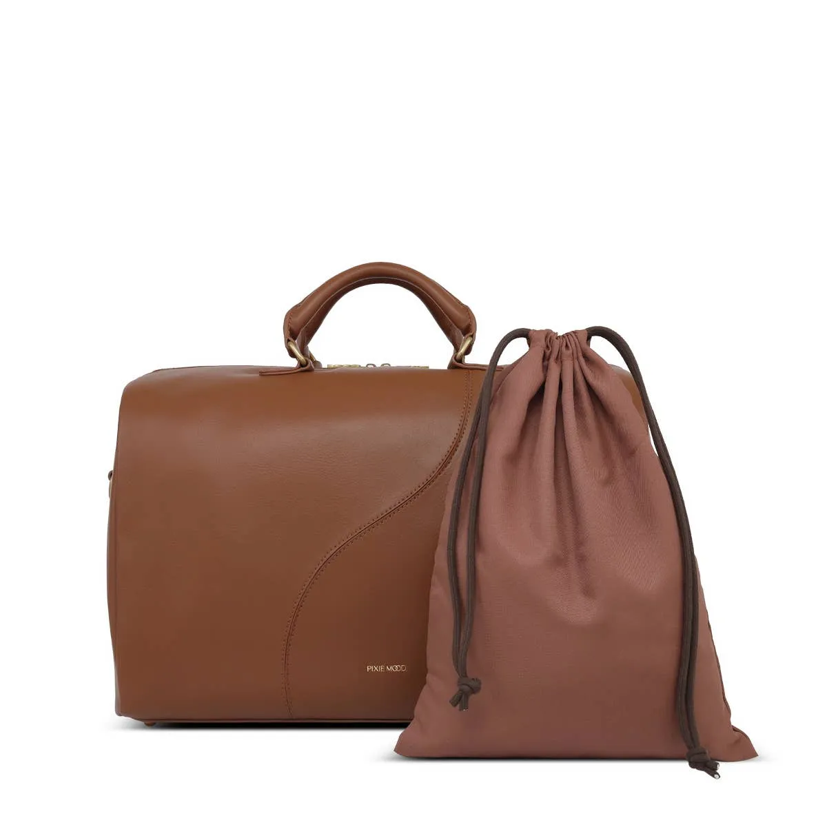 Juliet - Recycled Vegan Weekender Bag - Chestnut: OS / Chestnut