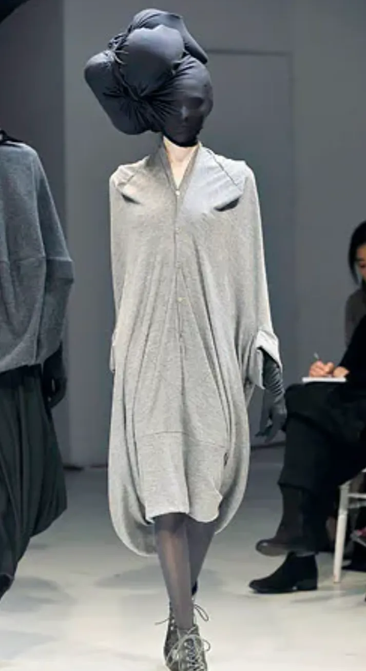 Junya Watanabe Comme Des Garcons F/W 2008 Black Wool Cocoon Dress