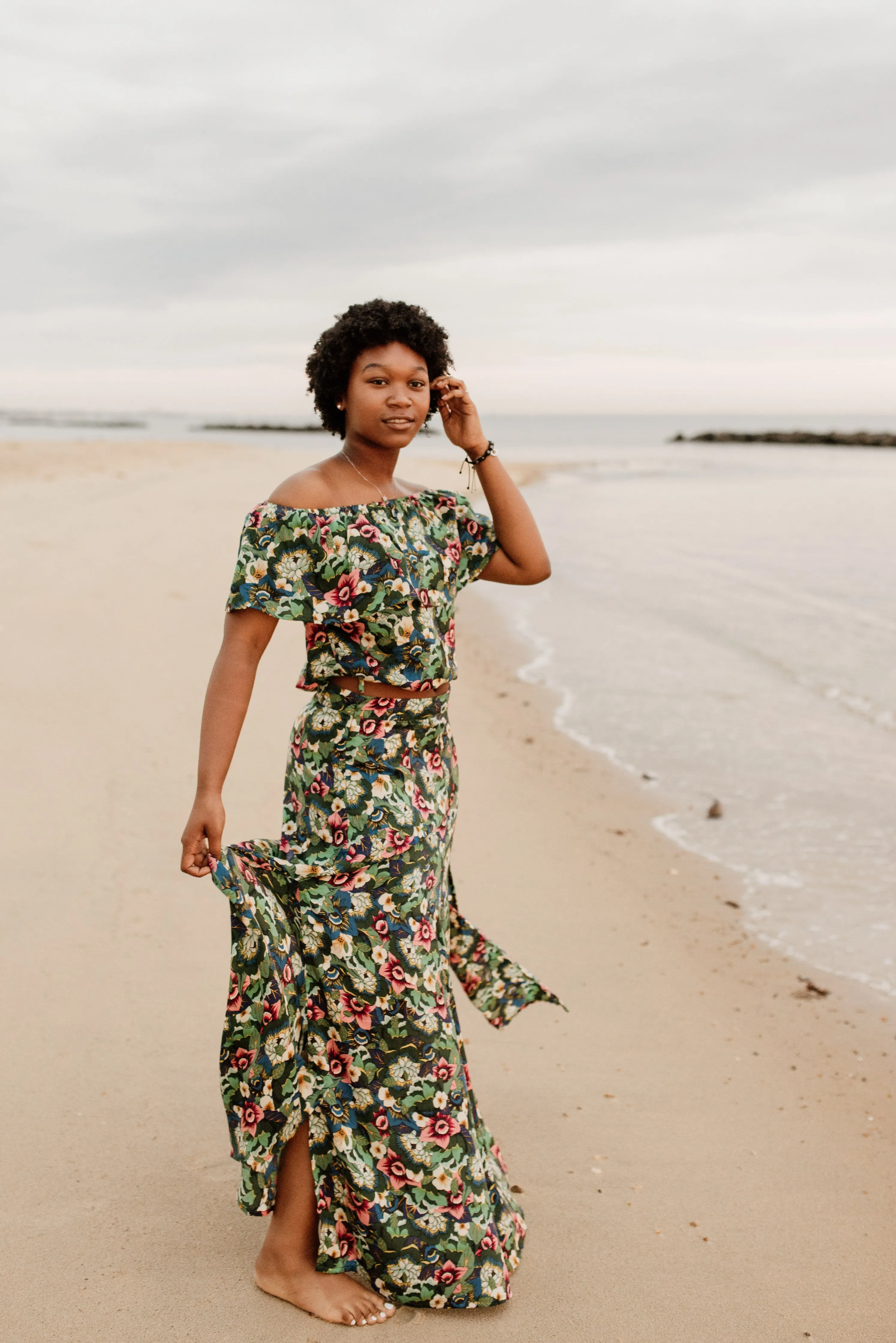 Karina Panelled Maxi Skirt