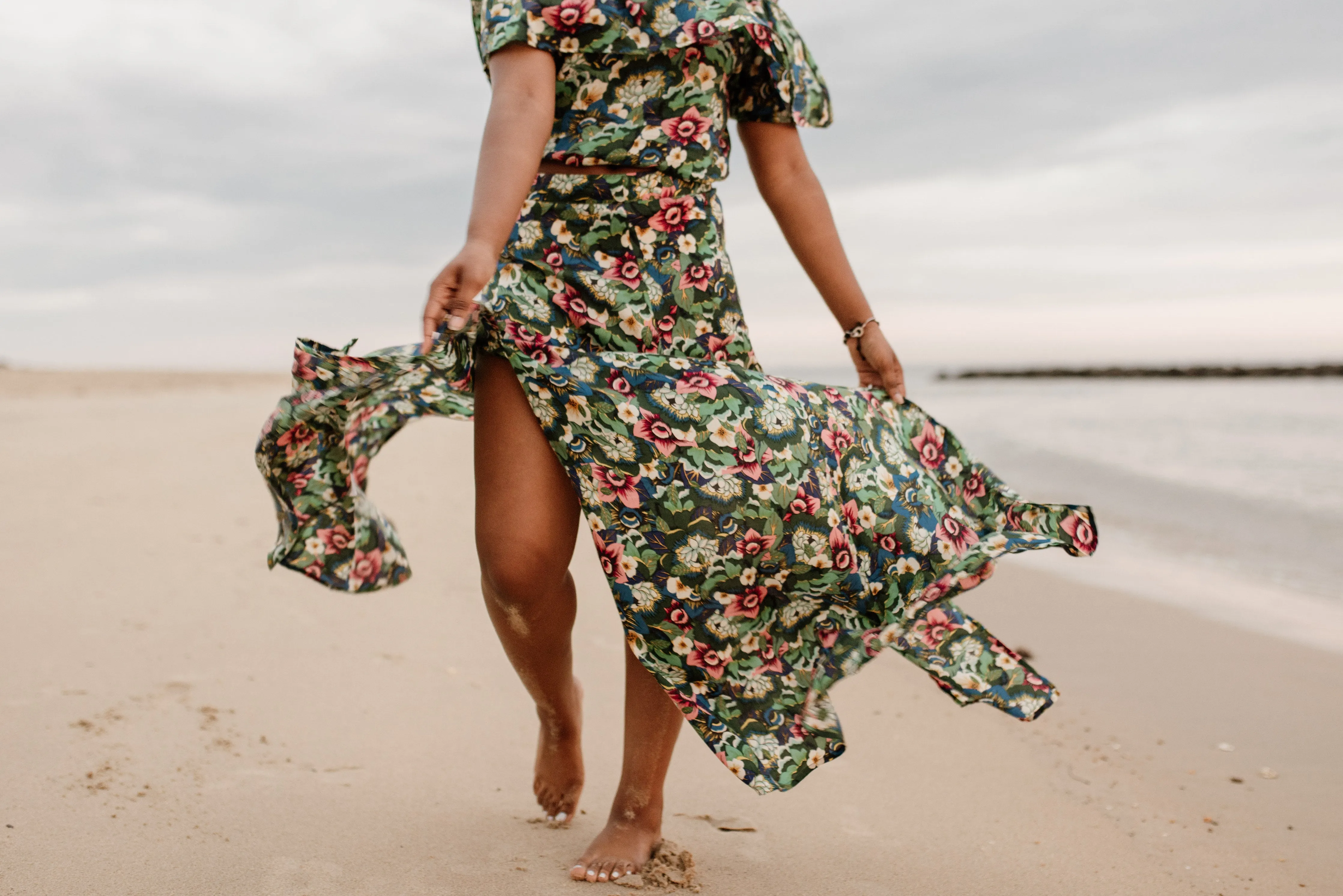 Karina Panelled Maxi Skirt