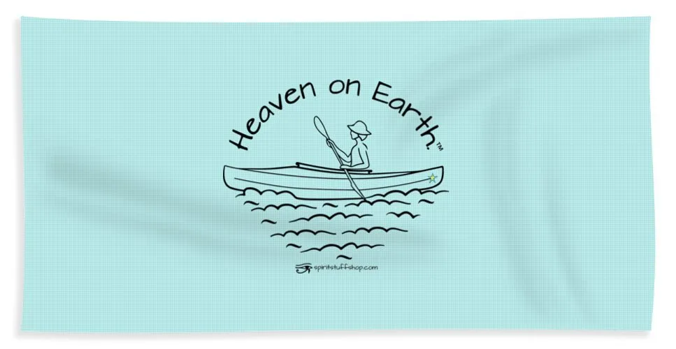 Kayaker Heaven On Earth - Bath Towel