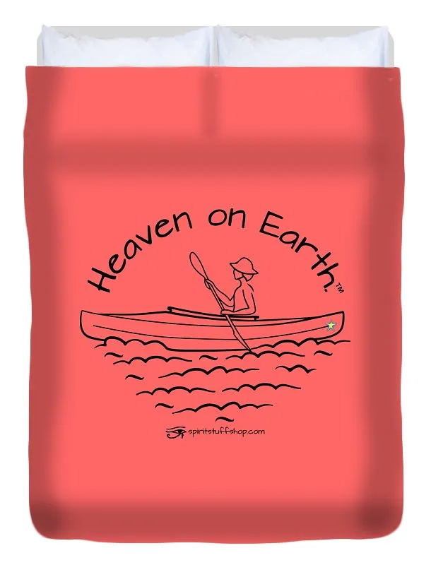 Kayaker Heaven On Earth - Duvet Cover