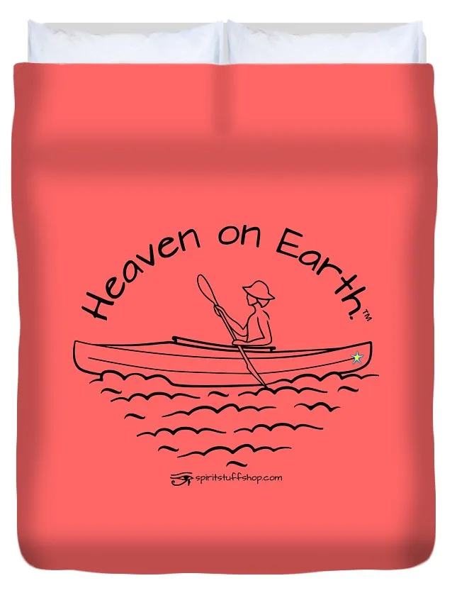 Kayaker Heaven On Earth - Duvet Cover