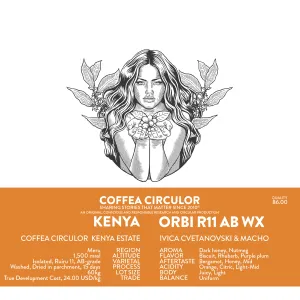 KENYA Coffea Circulor Orbi Ruiru 11 AB Washed WX