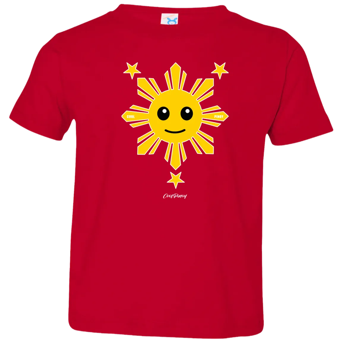 Kids Yellow Sun and Stars Toddler Jersey T-Shirt