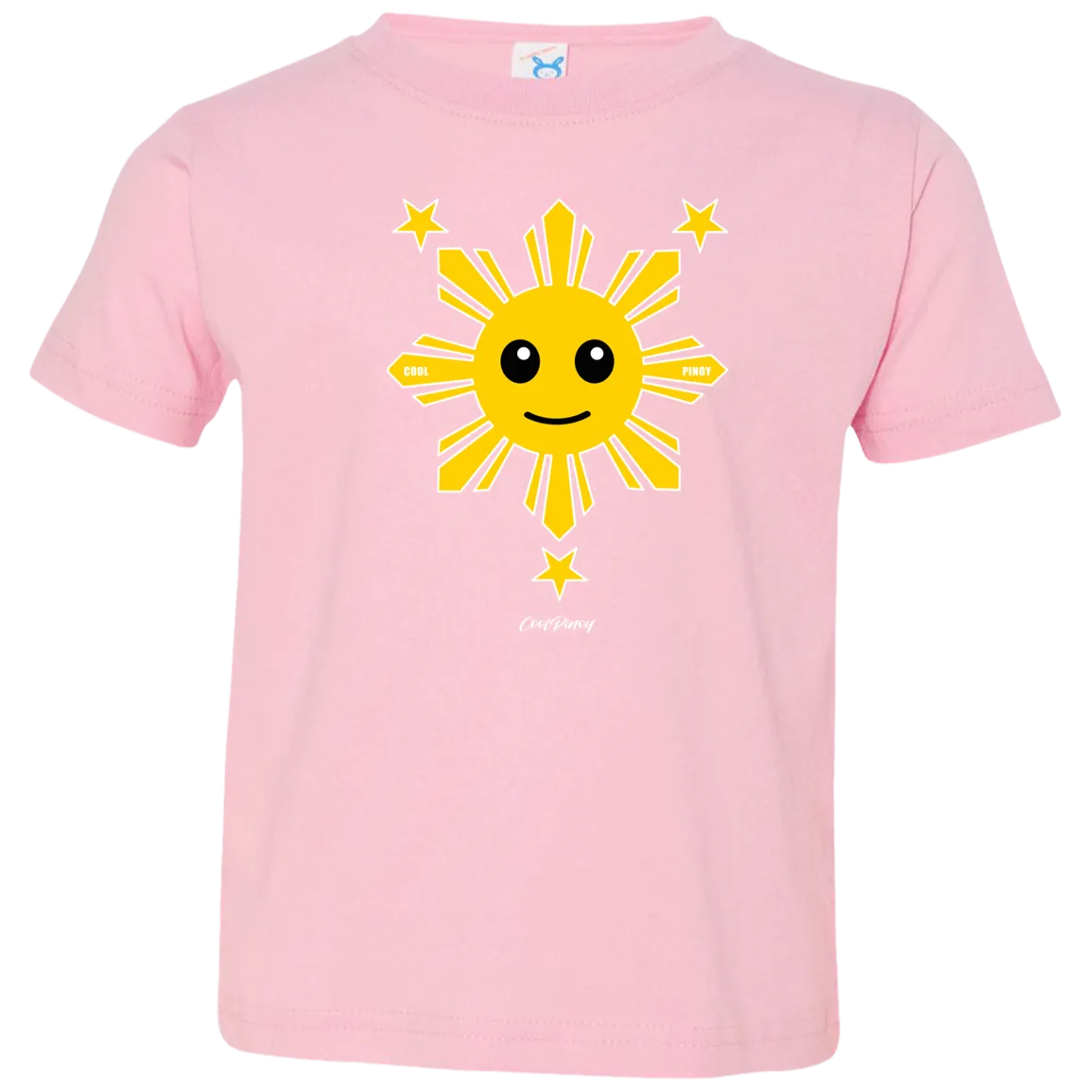 Kids Yellow Sun and Stars Toddler Jersey T-Shirt