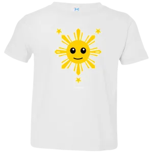 Kids Yellow Sun and Stars Toddler Jersey T-Shirt