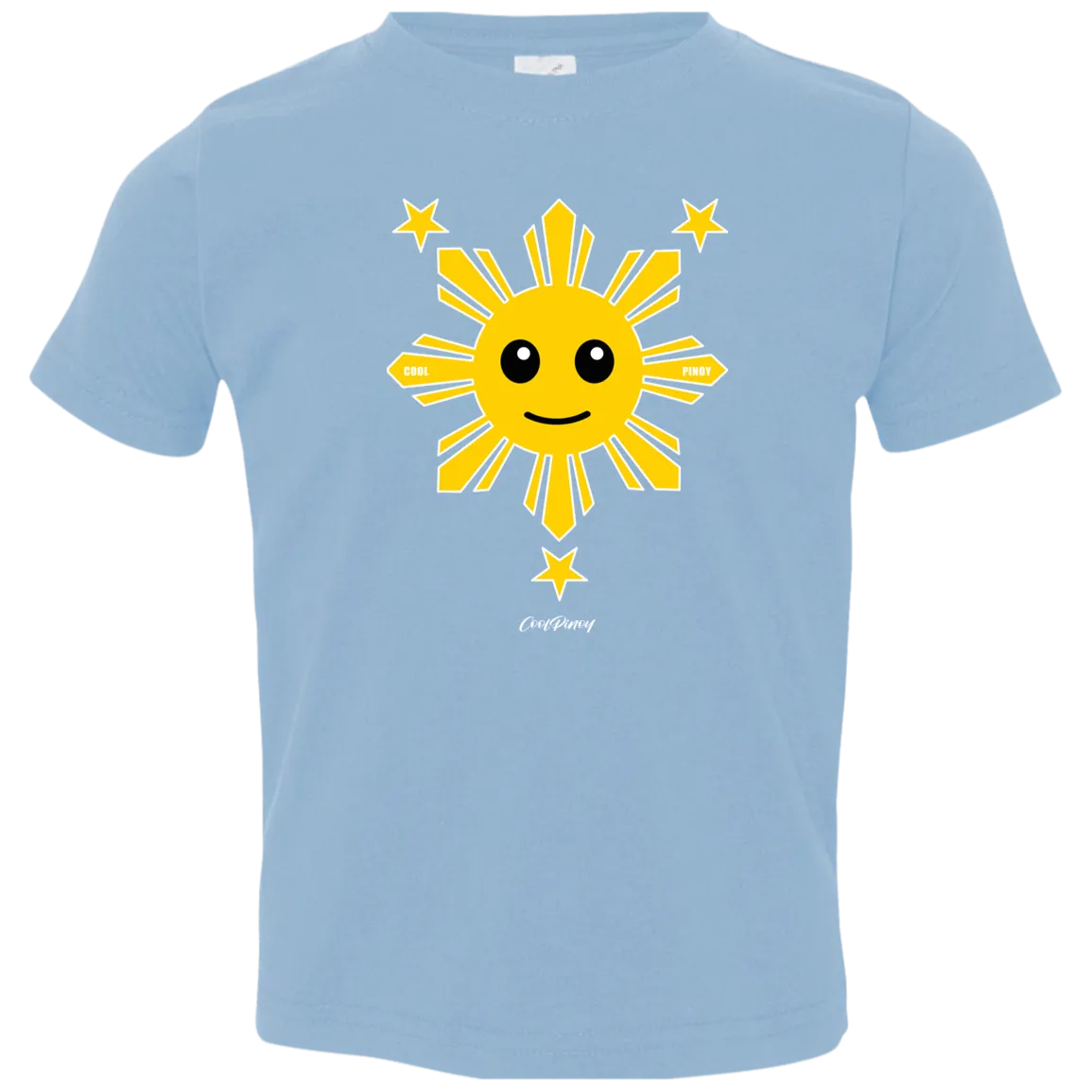 Kids Yellow Sun and Stars Toddler Jersey T-Shirt