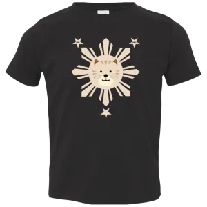 Kids  Yellow Sun Cat Toddler Jersey T-Shirt