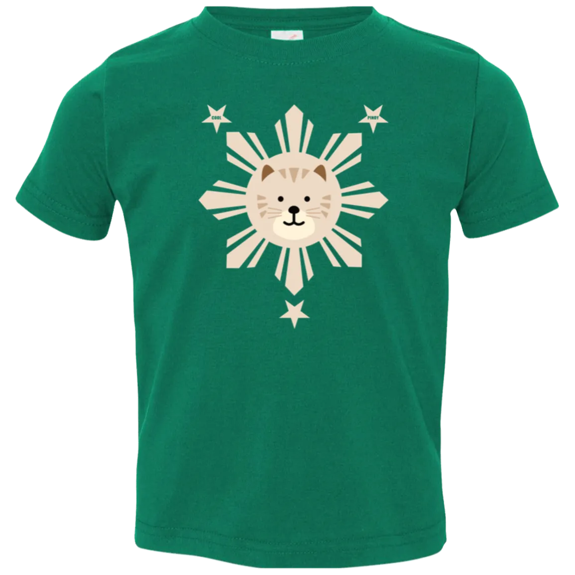 Kids  Yellow Sun Cat Toddler Jersey T-Shirt