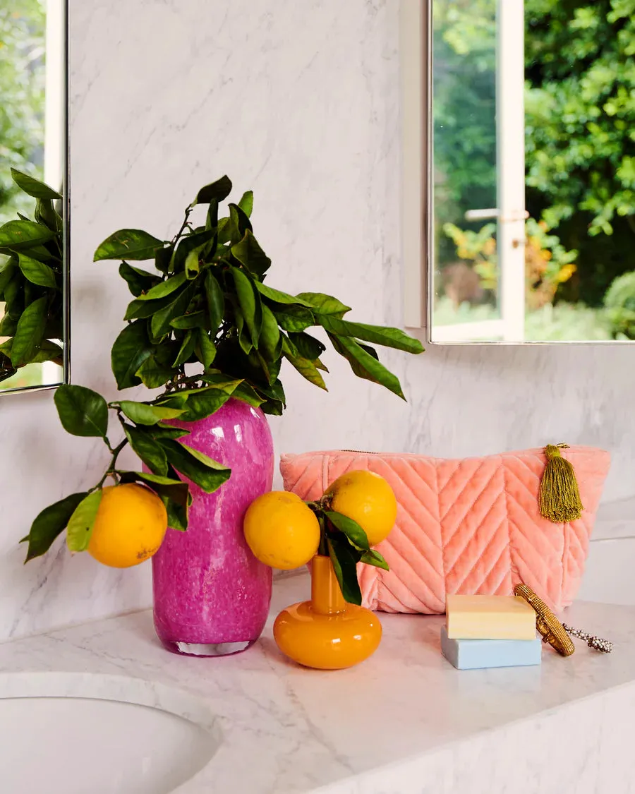 Kip & Co | Tuscan sunset Velvet Toiletry Bag
