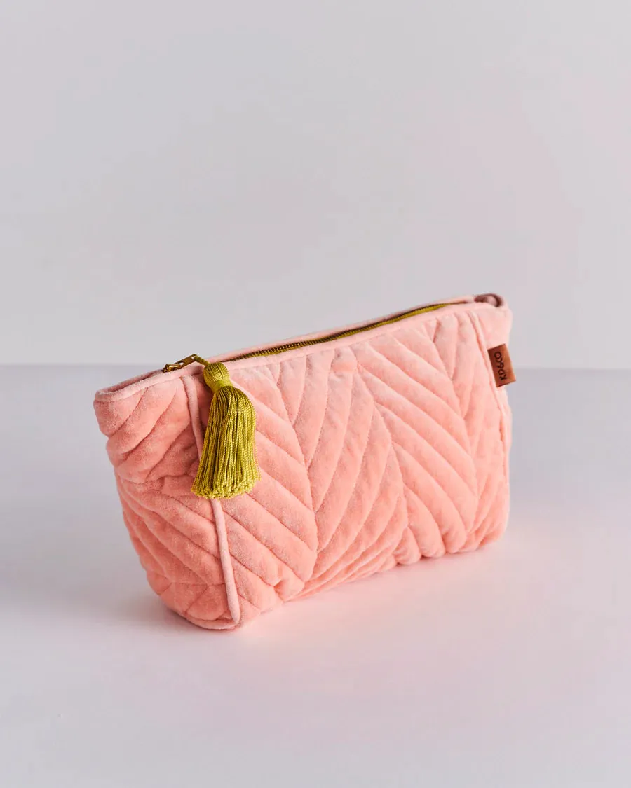 Kip & Co | Tuscan sunset Velvet Toiletry Bag