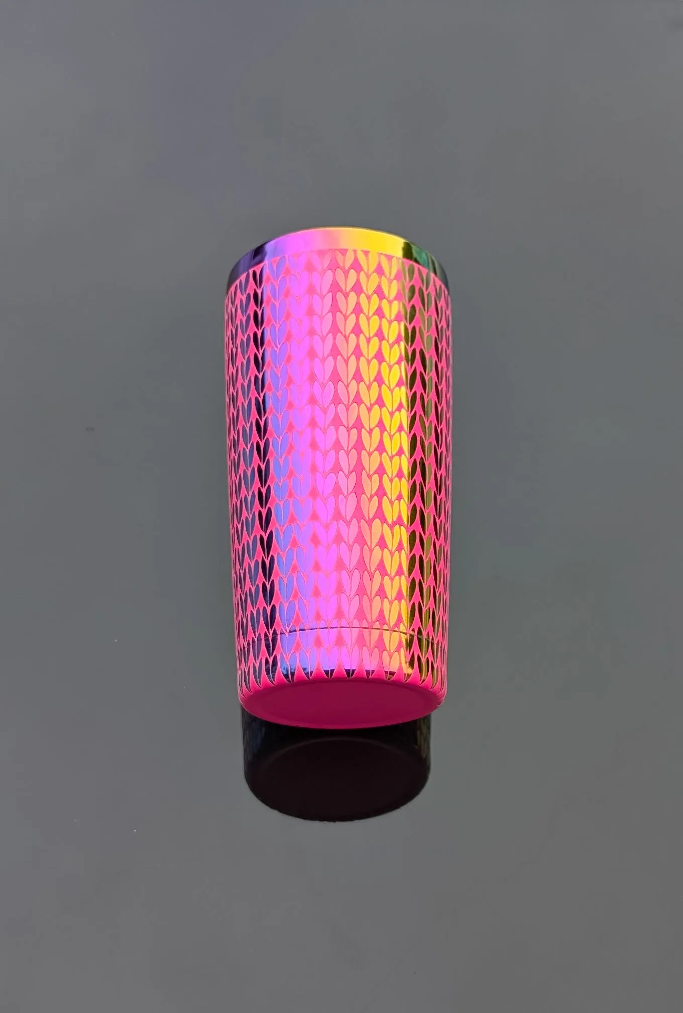 Knit Tumbler (20oz travel mug style) - rainbow