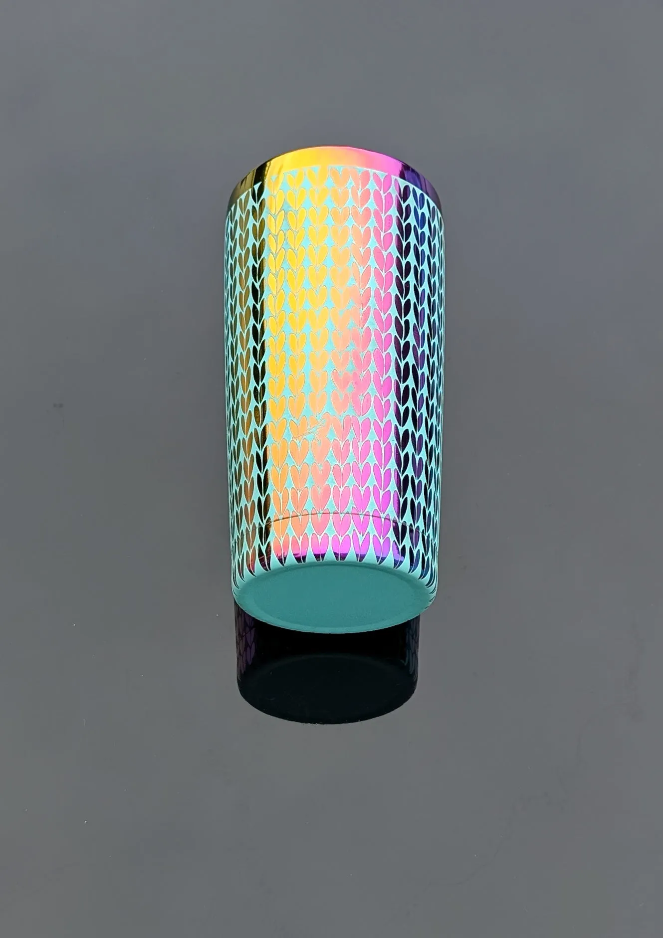 Knit Tumbler (20oz travel mug style) - rainbow