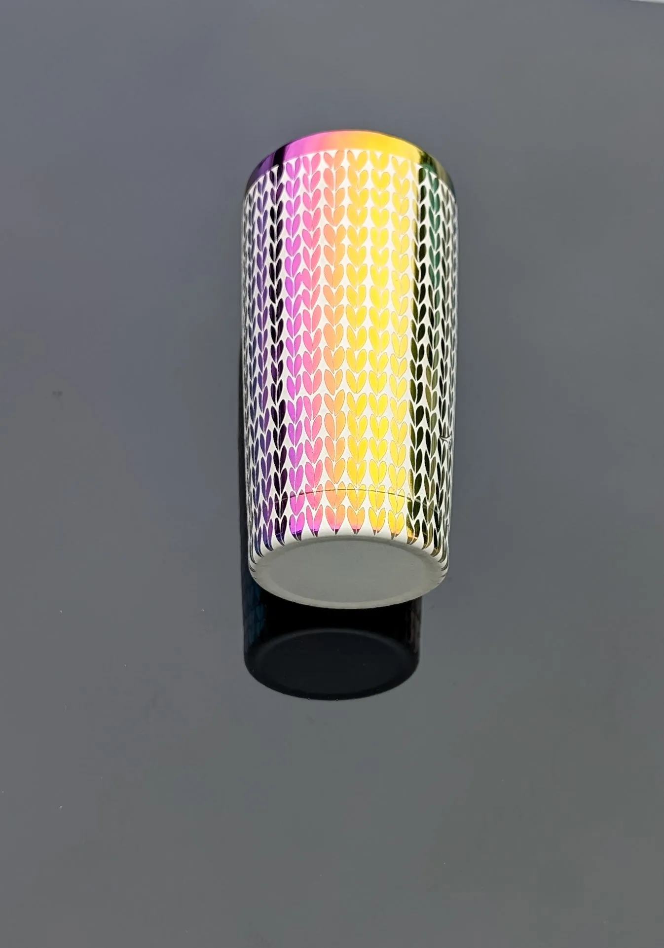 Knit Tumbler (20oz travel mug style) - rainbow