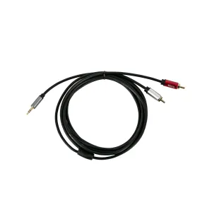 koda essential Stereo Breakout Cable, 3.5mm TRS to Dual RCA, 10ft