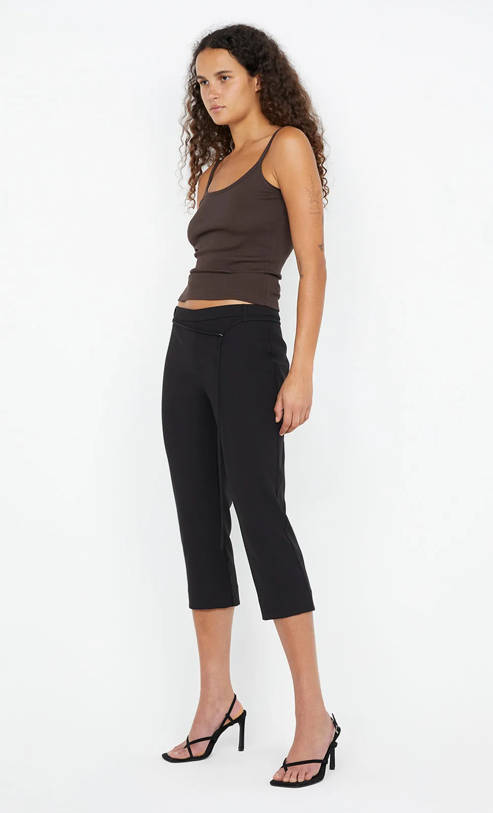 KODY RIB TANK - DARK CHOCOLATE